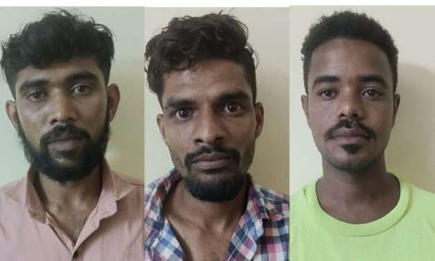 ದಾಂಡೇಲಿಯ ವನಶ್ರೀನಗರದಲ್ಲಿ ಮನೆ ಕಳ್ಳತನ.  ಮೂವರನ್ನ ಬಂಧಿಸಿದ ಪೊಲೀಸರು.