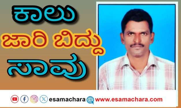 ತೋಟಕ್ಕೆ ಹೋಗಿದ್ದ ಕೃಷಿಕ ಸಾವು.