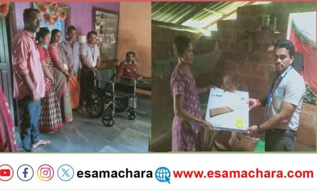 ಧರ್ಮಸ್ಥಳ ಯೋಜನೆಯಿಂದ ವಿಲ್ಚೇರ್ ಮತ್ತು ವಾಟರ್ ಬೆಡ್ ವಿತರಣೆ