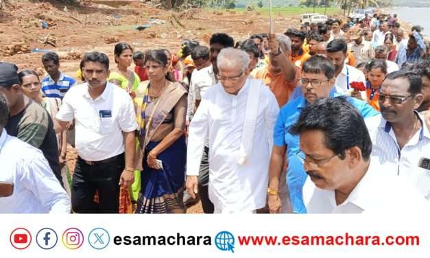 ಉಳುವರೆ ಗ್ರಾಮಕ್ಕೆ ಭೇಟಿ ನೀಡಿದ ಧರ್ಮಸ್ಥಳದ ಧರ್ಮಾಧಿಕಾರಿ.