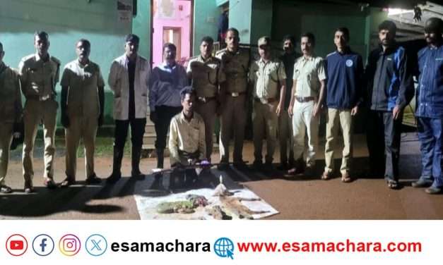 ಕಾಡುಕುರಿ ಬೇಟೆಯಾಡಿದ ವ್ಯಕ್ತಿ ಮೇಲೆ ದಾಳಿ.