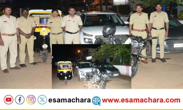 ಕೋಳಿ ಪಡೆಯ ಮೇಲೆ ಪೊಲೀಸ್ ದಾಳಿ.