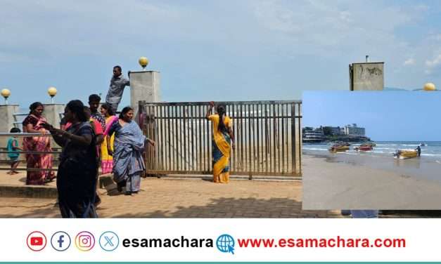 ಮುರ್ಡೇಶ್ವರಕ್ಕೆ ಬಂದ ಪ್ರವಾಸಿಗರಿಗೆ ನಿರಾಶೆ. ಬೀಚ್ ಬಂದ್ ಮಾಡಿಸಿದ ಅಧಿಕಾರಿಗಳು