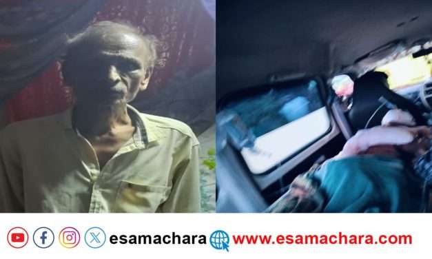 ಜಮೀನಿಗೆ ತೆರಳುತ್ತಿದ್ದ ರೈತನ ಮೇಲೆ ಕರಡಿ ದಾಳಿ.ಗಂಭೀರ ಗಾಯ.