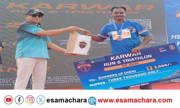 ಕಾರವಾರ ರನ್ ಎಂಡ್ ಟ್ರೈಥ್ಲಾನ್ ಓಟದಲ್ಲಿ ಸುದರ್ಶನ್ ತಾಂಡೇಲ್ ರನ್ನರ್ಸ್ ಅಪ್