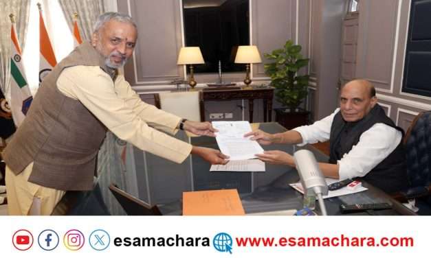 Seabird project/ ಸಂಸದ ವಿಶ್ವೇಶ್ವರ ಹೆಗಡೆ ರಕ್ಷಣಾ ಮಂತ್ರಿ ಭೇಟಿ. ಸೀಬರ್ಡ್ ಸಮಸ್ಯೆ ಬಗ್ಗೆ ಚರ್ಚೆ.