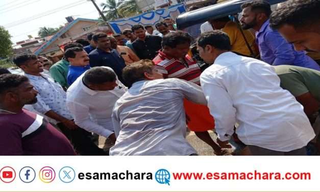 Accident/ ರಾಷ್ಟ್ರೀಯ ಹೆದ್ದಾರಿಯಲ್ಲಿ ಶಾಸಕರ ಕಾರು – ಬೈಕ್ ಅಪಘಾತ.