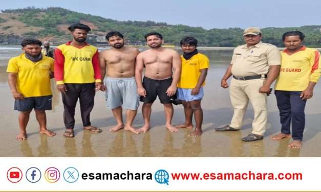 Kudle Beach/ ಕುಡ್ಲೆ ಬೀಚಿನಲ್ಲಿ ಇನ್ನಿಬ್ಬರು ಪ್ರವಾಸಿಗರ ರಕ್ಷಣೆ.