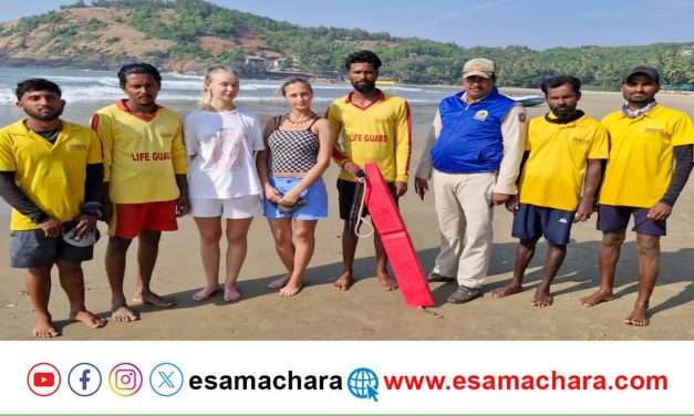 Beach Rescue/ ಕುಡ್ಲೆ ಕಡಲತೀರದಲ್ಲಿ ಎರಡು ರಷ್ಯಾ ಪ್ರಜೆಗಳ ಜೀವ ರಕ್ಷಣೆ.