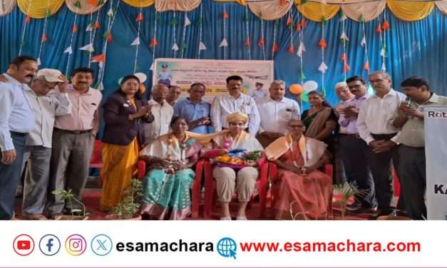 Airforce officer/ ಫ್ಲೈಯಿಂಗ್ ಆಫೀಸರ್ ಸಾಯಿಶ್ರೀಗೆ ಅಸ್ನೋಟಿಯಲ್ಲಿ ಸನ್ಮಾನ