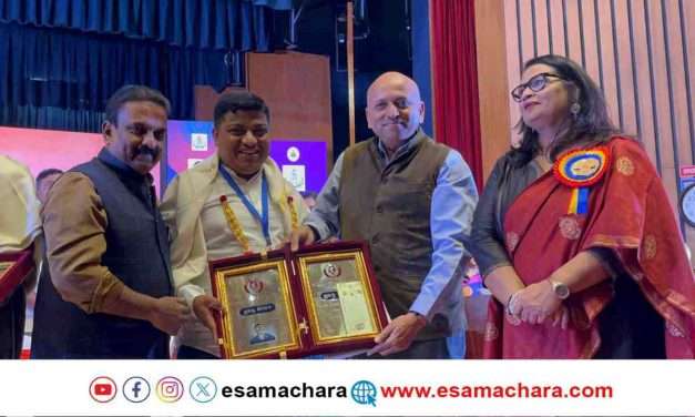 Media Award/ ಪತ್ರಕರ್ತ ಸಂದೀಪ್ ಸಾಗರ್ ಗೆ ಮಾಧ್ಯಮ ಅಕಾಡೆಮಿ ಪ್ರಶಸ್ತಿ ಪ್ರಧಾನ