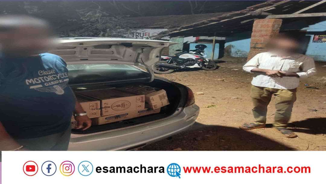 Police arrest/ ಅಕ್ರಮ ಮದ್ಯ ದಂದೆಯ ಪೊಲೀಸಪ್ಪನಿಂದ ಮತ್ತೆ ಅದೇ ಚಾಳಿ. ಆಗ ಗೋಕರ್ಣ ಈಗ ಅಂಕೋಲಾ.