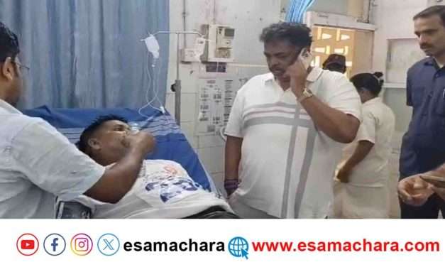 MLA Humanity/ ಪೊಲೀಸ್ ರನ್ ಲ್ಲಿ ಕುಸಿದು ಬಿದ್ದ ವ್ಯಕ್ತಿ. ಮಾನವೀಯತೆ ಮೆರೆದ ಶಾಸಕ ಸತೀಶ್ ಸೈಲ್.