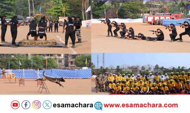 CISF / ಸಿಐಎಸ್‌ಎಫ್ ಯೋಧರಿಂದ ಮೈ ನವೀರೇಳಿಸುವ ಸಾಹಸ ಪ್ರದರ್ಶನ