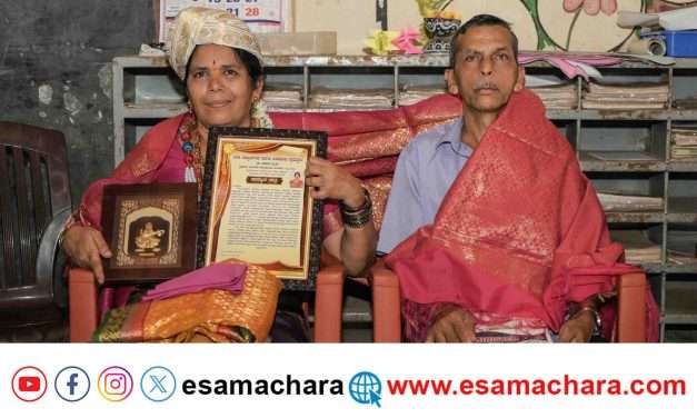 Farewell/  ಮೂರು ದಶಕಗಳಿಂದ ಒಂದೇ ಶಾಲೆಯಲ್ಲಿ ಸೇವೆ.  ಮಾದರಿ ವಿಜಯ ಶಿಕ್ಷಕಿಗೆ ಗ್ರಾಮಸ್ಥರಿಂದ ಹೃದಯಸ್ಪರ್ಶಿ ಬಿಳ್ಕೋಡುಗೆ.