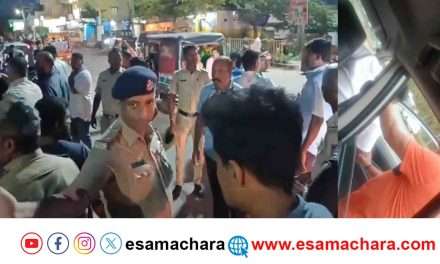 Car Overtake/ಓವರ್ ಟೇಕ್ ಮಾಡಿದ ಕಾರು. ಅನಂತಕುಮಾರ  ಚಾಲಕ, ಗನ್ ಮ್ಯಾನ್ ನಿಂದ ಡಿಶುಂ ಡಿಶುಂ.