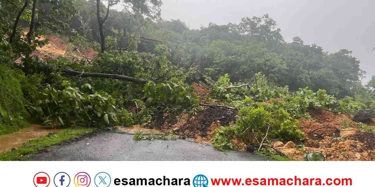 Landslide/ ಕದ್ರಾ-ಕೊಡ್ಸಳ್ಳಿ ಮಾರ್ಗದಲ್ಲಿ ಗುಡ್ಡ ಕುಸಿತ. ಹಿಂದೆ ಎಚ್ಚರಿಕೆ ನೀಡಿದ್ದ ಭೂ ವಿಜ್ಞಾನಿಗಳು
