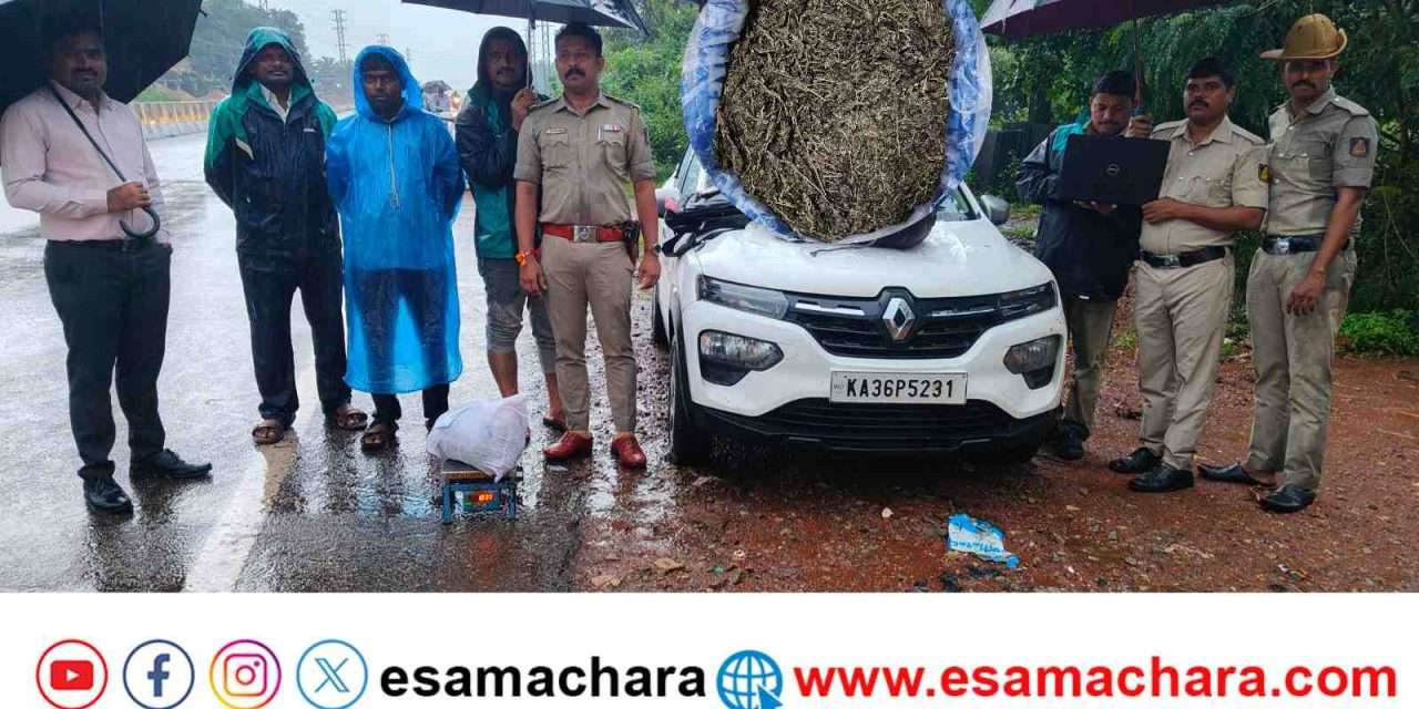 Police Raid/ ಭಟ್ಕಳಕ್ಕೆ ಗಾಂಜಾ ಸಾಗಾಟ. ಪೊಲೀಸರ ದಾಳಿ. ಓರ್ವನ ಬಂಧನ. ಮತ್ತೋರ್ವ ಪರಾರಿ.