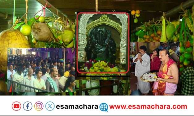 Ganesh Chaturthi/ಇಡಗುಂಜಿಯಲ್ಲಿ ಭಕ್ತರ ಮಹಾಪುರ. ದೇವರ ದರ್ಶನ ಪಡೆದ ಸಚಿವ ಮಂಕಾಳ ವೈದ್ಯ.