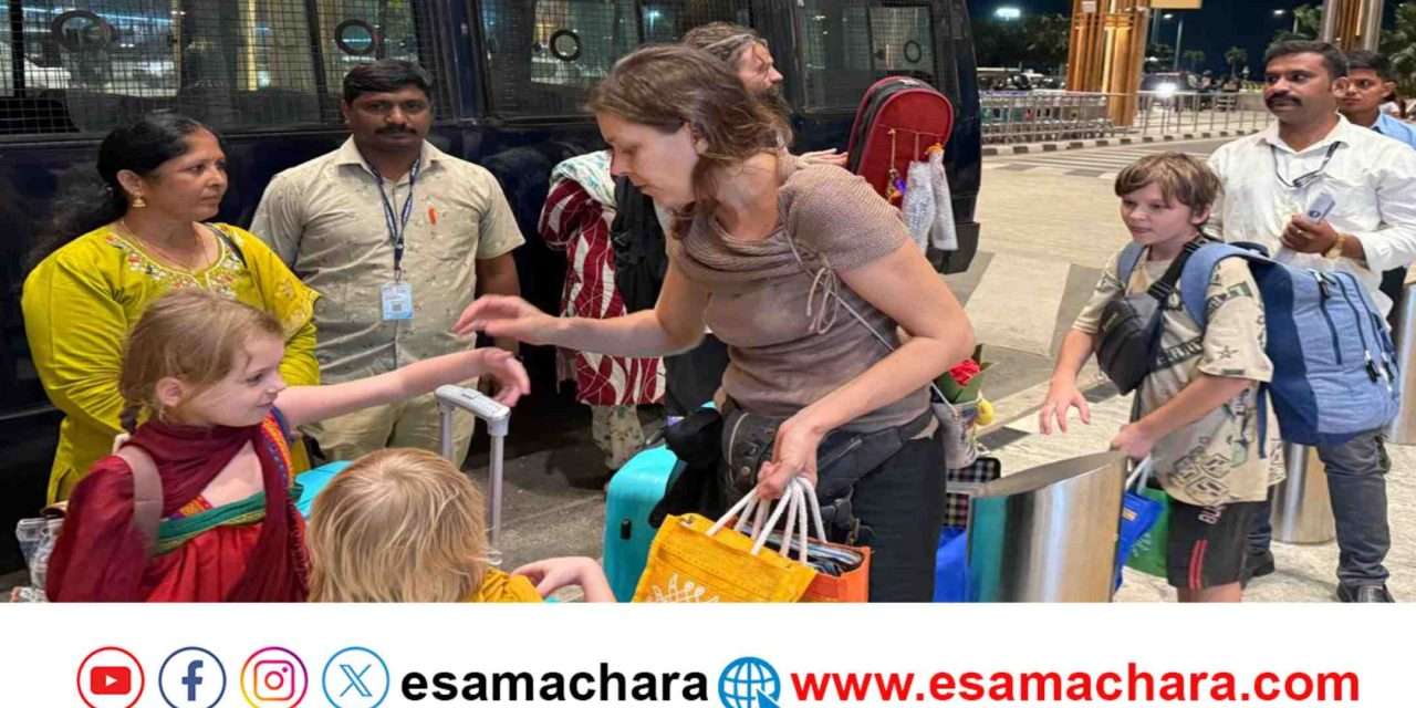 Foreign Women/ ಗೋಕರ್ಣದ ಗುಹೆಯಲ್ಲಿ ಮಕ್ಕಳೊಂದಿಗೆ ಸಿಕ್ಕ ರಷ್ಯಾ ಮಹಿಳೆ ಸುರಕ್ಷಿತವಾಗಿ ತಾಯ್ನಾಡಿಗೆ.