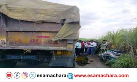 Accident/ ಸ್ಕೂಟಿಗೆ ಟಿಪ್ಪರ್ ಡಿಕ್ಕಿ: ಮಹಿಳೆ ಸ್ಥಳದಲ್ಲಿ  ಸಾವು.  ಇಬ್ಬರಿಗೆ ಗಾಯ.