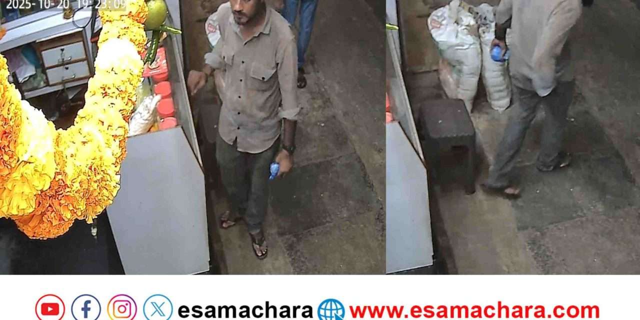 CCTV Record/ ಗ್ರಾಹಕರ ವೇಷದಲ್ಲಿ ಬಂದ ಕಳ್ಳ ಮಾಡಿದ್ದೇನು ? ದೃಶ್ಯ ಸಿಸಿಟಿವಿಯಲ್ಲಿ ಸೆರೆ
