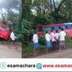 Bus Problem/ ಸ್ಟೇರಿಂಗ್ ತುಂಡಾಗಿ ವಿದ್ಯುತ್ ಕಂಬಕ್ಕೆ ಢಿಕ್ಕಿ ಹೊಡೆದ ಸರ್ಕಾರಿ ಬಸ್.