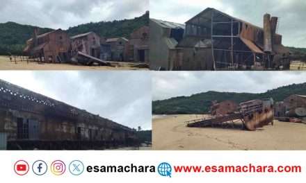 Waves Effect/ ಕಡಲ ಅಲೆಯ ಅಬ್ಬರಕ್ಕೆ ಸಮುದ್ರ ಪಾಲಾದ ಸಿನೆಮಾ ಸೆಟ್. ಜ್ಯೂ. ಎನ್‌ಟಿಆರ್ ಅವರ ಬಹುಕೋಟಿಯ ಚಿತ್ರ.