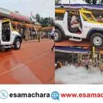 Diesel leakage/   ರಾಜ್ಯೋತ್ಸವ ಸಂದರ್ಭದಲ್ಲಿ ಜಿಲ್ಲಾ ಕ್ರೀಡಾಂಗಣದಲ್ಲಿ ತಪ್ಪಿದ ಅನಾಹುತ.