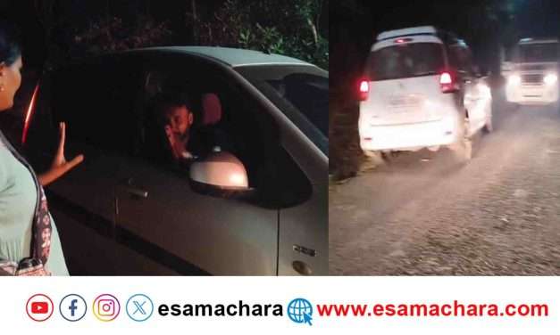 Attempt/ ರಾತ್ರಿ  ಉಪನಿರ್ದೇಶಕಿ ವಾಹನ ಹಿಂಬಾಲಿಸಿದ ಮರಳು ಸಾಗಾಟದಾರರು. ಹೊನ್ನಾವರದಲ್ಲಿ ನಡೆದ ಘಟನೆ.