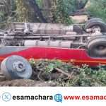 Bus Overturned/ ಅಂಕೋಲಾ ರಾಷ್ಟ್ರೀಯ ಹೆದ್ದಾರಿಯಲ್ಲಿ ಸರ್ಕಾರಿ ಬಸ್ ಪಲ್ಟಿ. 25ಕ್ಕೂ ಹೆಚ್ಚು ಪ್ರಯಾಣಿಕರಿಗೆ ಗಾಯ