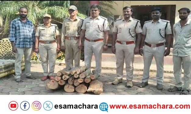 Sandalwood/ ಮನೆಯಲ್ಲಿ 60 ಕೆಜಿ ಶ್ರೀಗಂಧ. ಆರೋಪಿ ಕಬ್ಬಿನ ಗದ್ದೆಯಲ್ಲಿ ಪರಾರಿ.