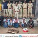 Forest Raid/ ಜಿಂಕೆ ಚರ್ಮ–ಕಾಡುಹಂದಿ ಮಾಂಸ ಸಾಗಾಟ. ಅರಣ್ಯ ಇಲಾಖೆ ದಾಳಿ. ಐವರು ಆರೆಸ್ಟ್.