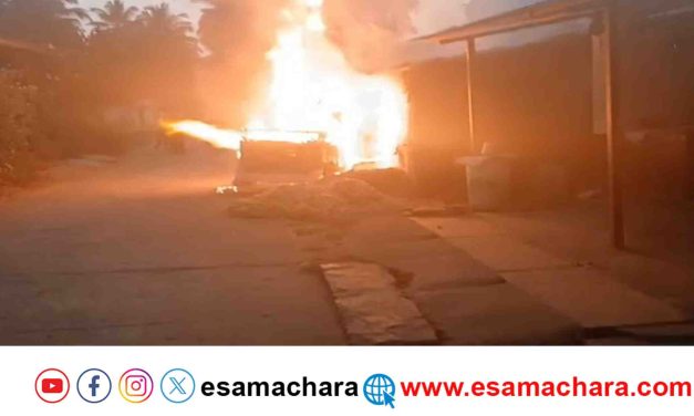 Cylinder Blast/ ಆಟೋದಲ್ಲಿನ ಸಿಲಿಂಡರ್ ಸ್ಪೋಟ. ಬಾರೀ ಬೆಂಕಿ. ವ್ಯಾಪಕ ಹಾನಿ.