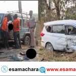 Accident/ ಕೆಸರೊಳ್ಳಿ  ಬಳಿ ಭೀಕರ ಅಪಘಾತ. ಸ್ಥಳದಲ್ಲಿ ಓರ್ವನ ದುರ್ಮರಣ. ಹಲವರಿಗೆ ಗಾಯ.
