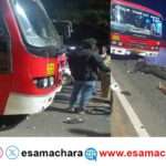 Accident/ ಬೈಕ್ ಗೆ  ಕೆ.ಎಸ್.ಆರ್.ಟಿ.ಸಿ ಬಸ್ ಢಿಕ್ಕಿ.  ಸವಾರ ಸ್ಥಳದಲ್ಲಿ ದುರ್ಮರಣ.