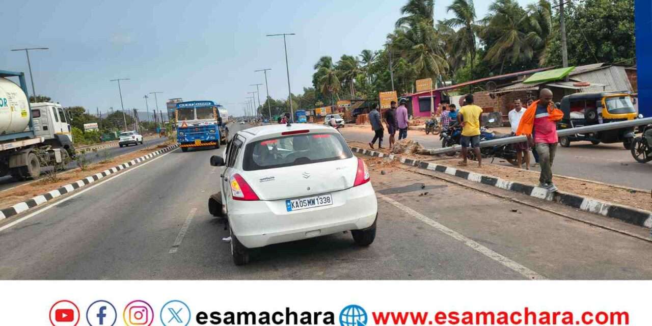 Accident/ ಮುರ್ಡೇಶ್ವರದಲ್ಲಿ ಕಾರು ಅಪಘಾತ. ಮಾಜಿ ಸೈನಿಕ ಸಾವು.
