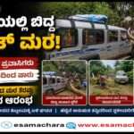 Fallen Tree/ ರಸ್ತೆಗೆ ಅಡ್ಡವಾಗಿ ಉರುಳಿದ ಬೃಹತ್ ಮಾವಿನಮರ. ಪ್ರವಾಸಿಗರು ಪ್ರಾಣಾಪಾಯದಿಂದ ಪಾರು