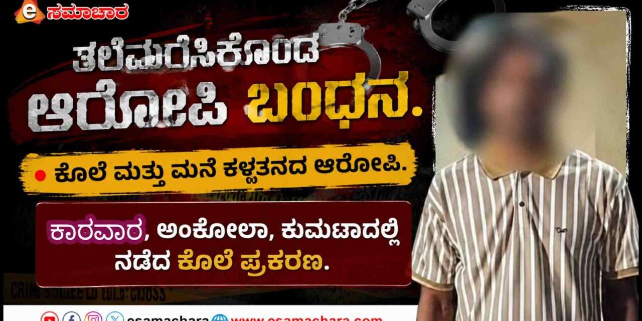 Arrest/ ತಲೆಮರೆಸಿಕೊಂಡಿದ್ದ ಕೊಲೆ, ಕಳ್ಳತನ ಆರೋಪಿ ಬಂಧಿಸಿದ ಪಡೆದ ಪೊಲೀಸರು.