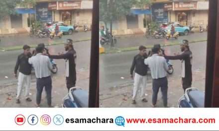 Assault/ ದಾಂಡೇಲಿಯ ನಡು ಬೀದಿಯಲ್ಲಿ  ಡಿಶುಂಡಿಶುಂ. ಪೊಲೀಸರು ಬರೋದ್ರೊಳಗೆ  ಎಸ್ಕೇಪ್.