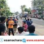 Accident/ ಕುಮಟಾದಲ್ಲಿ ಭೀಕರ ರಸ್ತೆ ಅಪಘಾತ.  ಕಂಟೇನರ್ ಅಡಿಯಲ್ಲಿ ಸಿಲುಕಿ ಬೈಕ್ ಸವಾರ ಮೃತ.