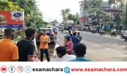 Accident/ ಕುಮಟಾದಲ್ಲಿ ಭೀಕರ ರಸ್ತೆ ಅಪಘಾತ.  ಕಂಟೇನರ್ ಅಡಿಯಲ್ಲಿ ಸಿಲುಕಿ ಬೈಕ್ ಸವಾರ ಮೃತ.