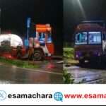Gas Tanker/ ತುಂಬಿದ ಗ್ಯಾಸ್ ಟ್ಯಾಂಕರ್ ಪಲ್ಟಿ. ಹೆದ್ದಾರಿಯಲ್ಲಿ ಆತಂಕ. ಸ್ಥಳಕ್ಕೆ ಪೊಲೀಸರು.
