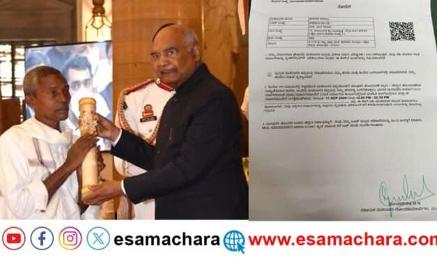 SIR Notice/ ಅಕ್ಷರ ಸಂತನಿಗೆ ನೋಟಿಸ್ ಜಾರಿ; ಪ್ರಮಾದ ಅರಿತು ಮನೆಗೇ ಬಂದು ಕ್ಷಮೆ ಕೇಳಿದ ಅಧಿಕಾರಿಗಳು!