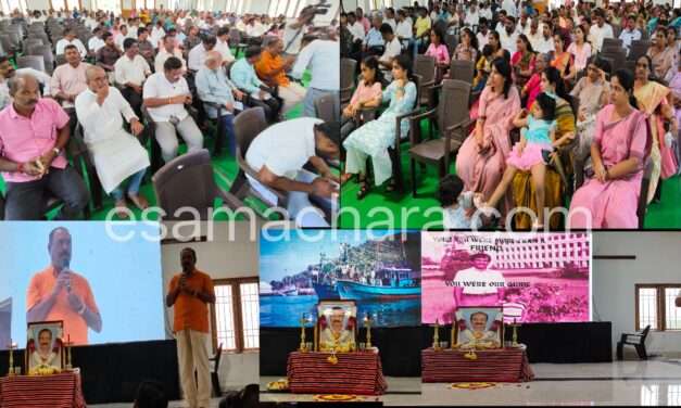 Tributes/ ಕಾರವಾರದಲ್ಲಿ ಕೆ  ಟಿ ತಾಂಡೇಲ ಅವರಿಗೆ ಭಾವಪೂರ್ಣ ಶ್ರದ್ದಾಂಜಲಿ.  ಗಣ್ಯರಿಂದ ಪುಷ್ಪನಮನ.