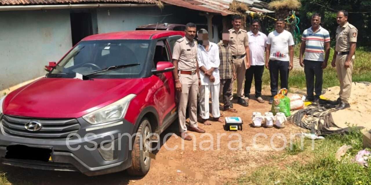 Police Raid/ ಶಿರಸಿ ಸಿಪಿಐ ಸಂಪತ್ ನೇತೃತ್ವದಲ್ಲಿ ದಾಳಿ. ಅಕ್ರಮವಾಗಿ ಗೋಮಾoಸ ಸಾಗಾಟ ಮಾಡುತ್ತಿದ್ದ ಕಾರು ಸಹಿತ ಇಬ್ಬರು ವಶಕ್ಕೆ