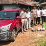 Police Raid/ ಶಿರಸಿ ಸಿಪಿಐ ಸಂಪತ್ ನೇತೃತ್ವದಲ್ಲಿ ದಾಳಿ. ಅಕ್ರಮವಾಗಿ ಗೋಮಾoಸ ಸಾಗಾಟ ಮಾಡುತ್ತಿದ್ದ ಕಾರು ಸಹಿತ ಇಬ್ಬರು ವಶಕ್ಕೆ
