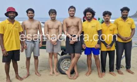 Rescue/ ಗೋಕರ್ಣದಲ್ಲಿ ಸಮುದ್ರದ ಸುಳಿಗೆ ಸಿಲುಕಿದ್ದ ಇಬ್ಬರು ಪ್ರವಾಸಿಗರ ರಕ್ಷಣೆ